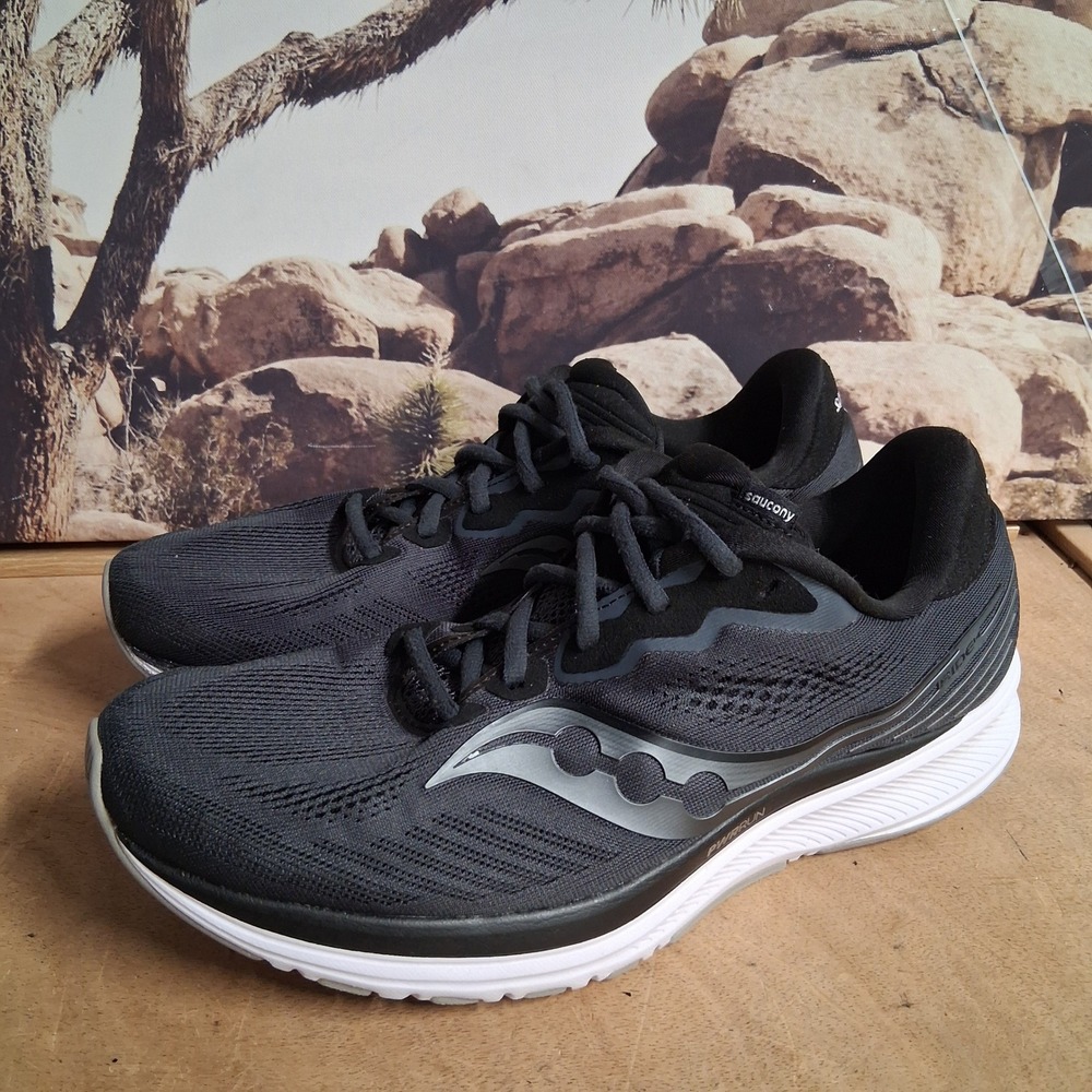 Saucony Cohesion 13 Mens Running Shoes Black Sneakers S20559-25 sz 10.5 NICE!